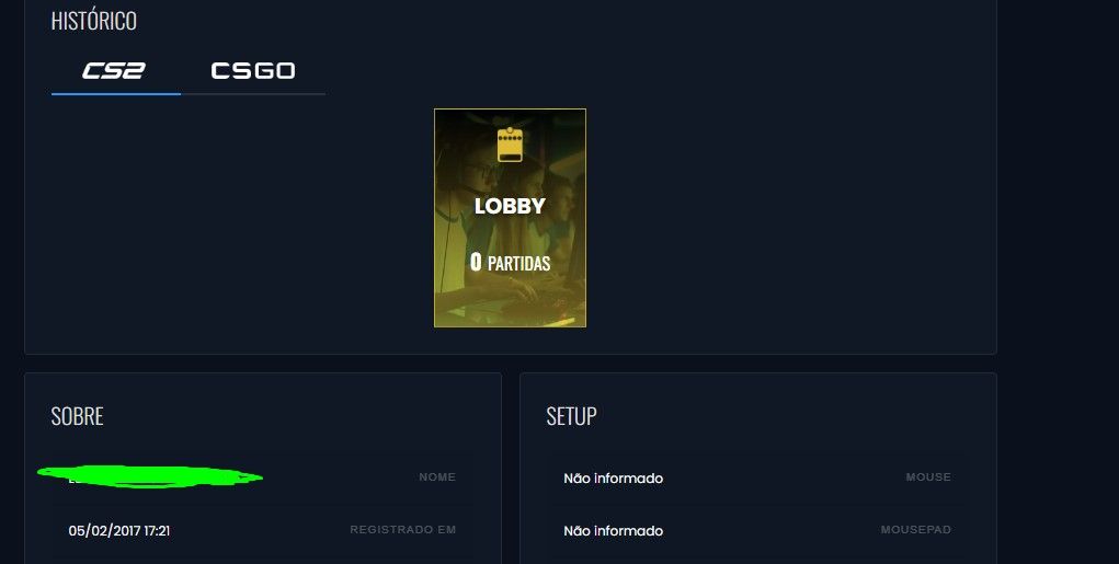Conta cs2 prime + 5 medalhas + 180 dolares gastos