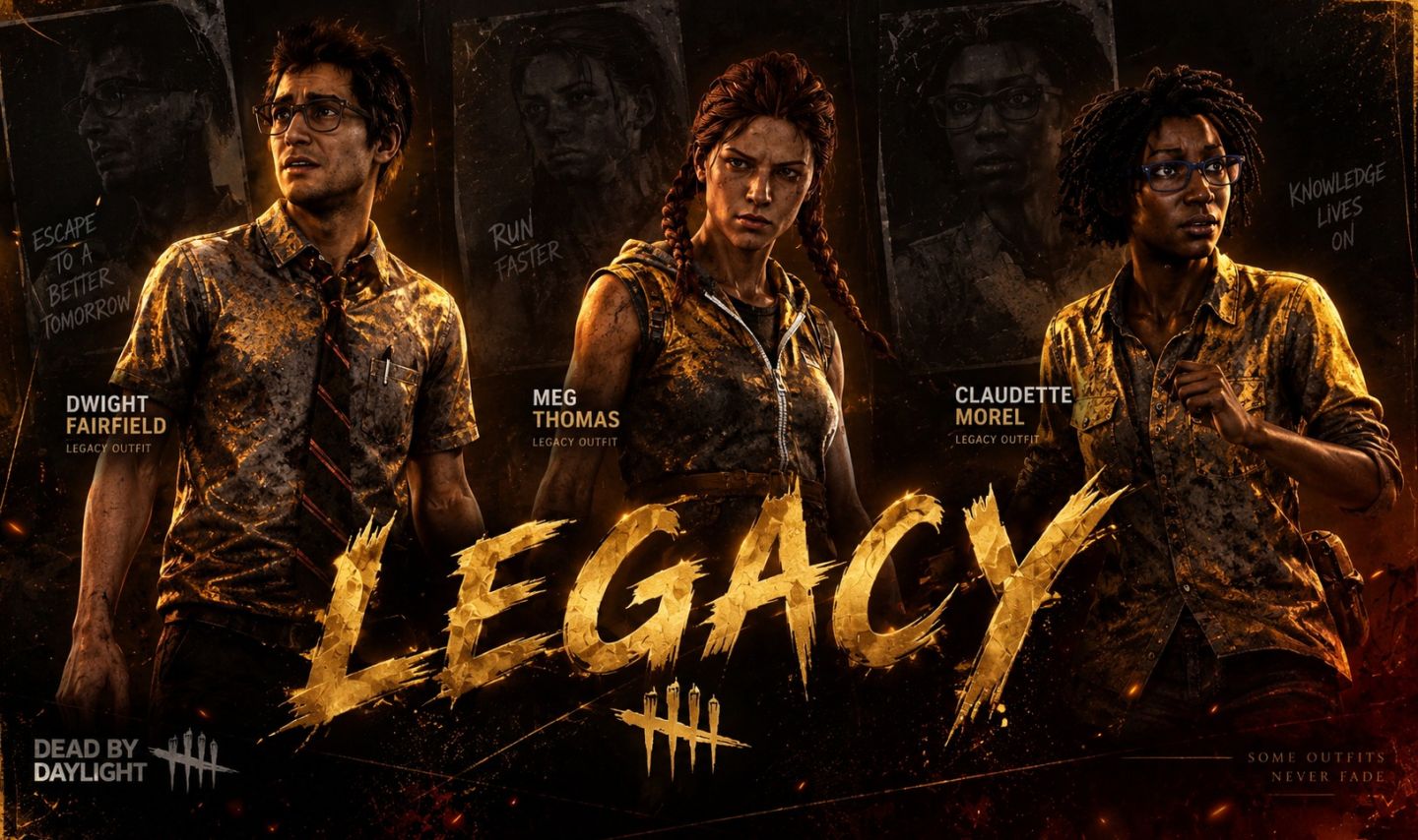 DEAD BY DAYLIGHT PRESTIGIOS E LEGACYS EM PERSONAGENS!!!
