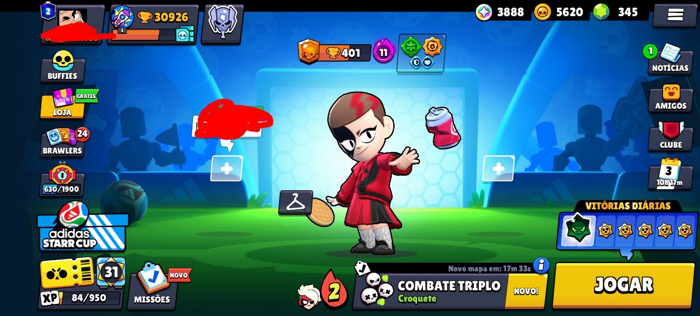 Conta brawl stars com Full acesso, criada em 2018, com Shelly estelar