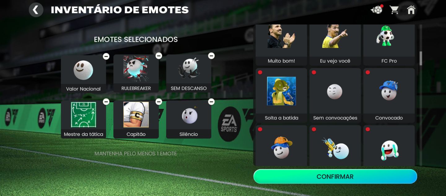 Conta antiga antiga com até 121 OVR Nível 69 com vários itens