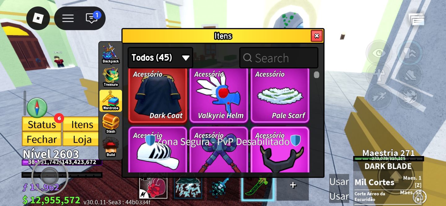 Conta de blox fruits muito rara e completa