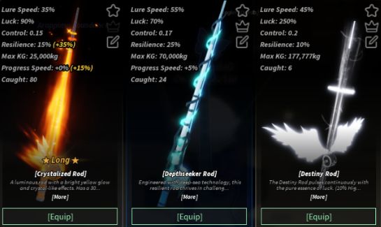 FISCH LEVEL 1095 | POLARIS SERENADE + SERAPHIC + NO-LIFE | RODS RARAS