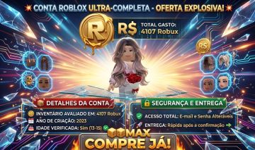 [CONTA DE ROBLOX | 4.1K DE ROBUX GASTOS EM SKIN]