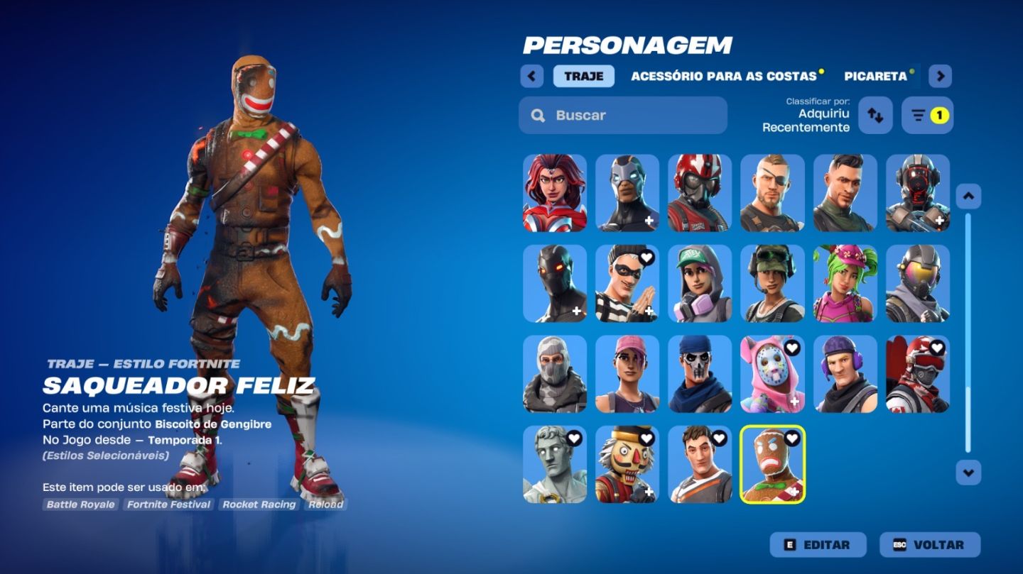Conta Fortnite com Salve o mundo, itens e skins raras, 1400 Vbucks, varios jogos