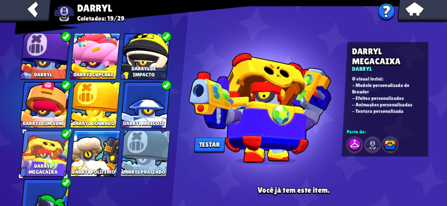 CONTA BRAWL STARS 2018| 66979 TROFEUS | 106/106 BRAWLERS E SKINS MUITO RARAS