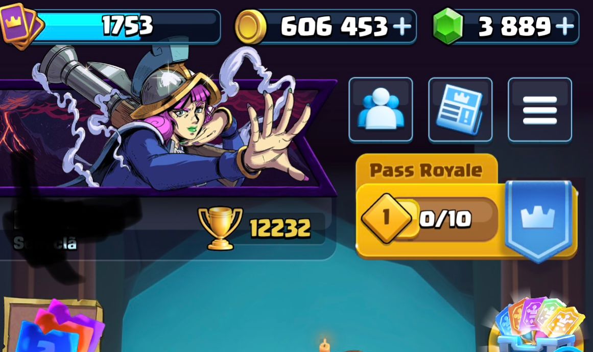 CONTA CLASH ROYALE + CLASH OF CLANS GEMADA