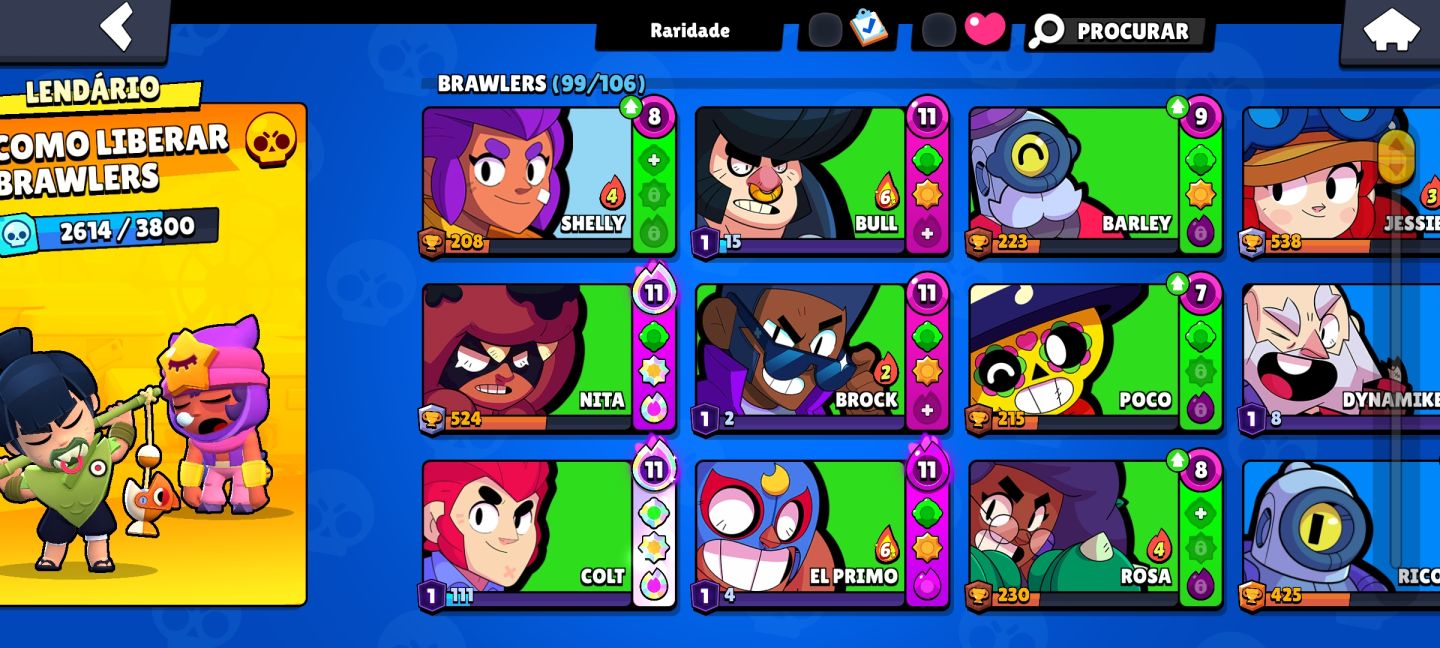 Conta de brawl stars com mais de 30k de troféus