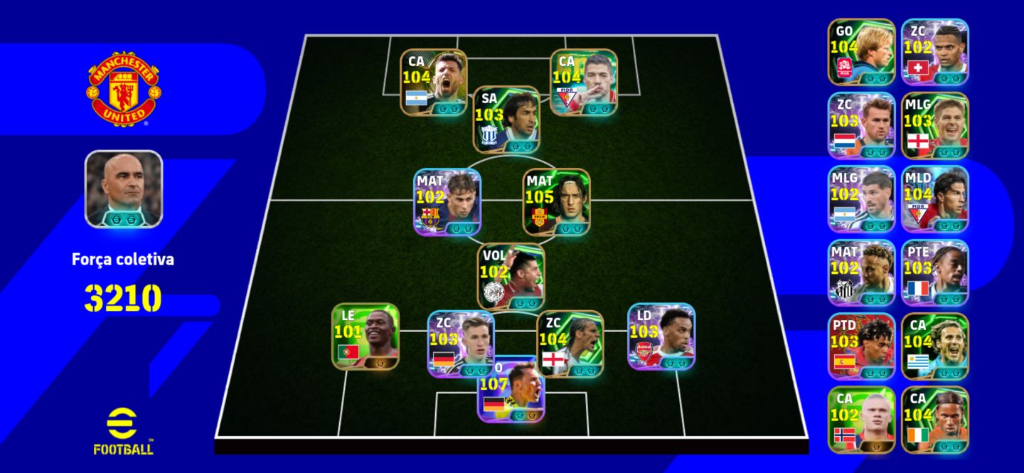 Conta efootball + 2220 de força completa
