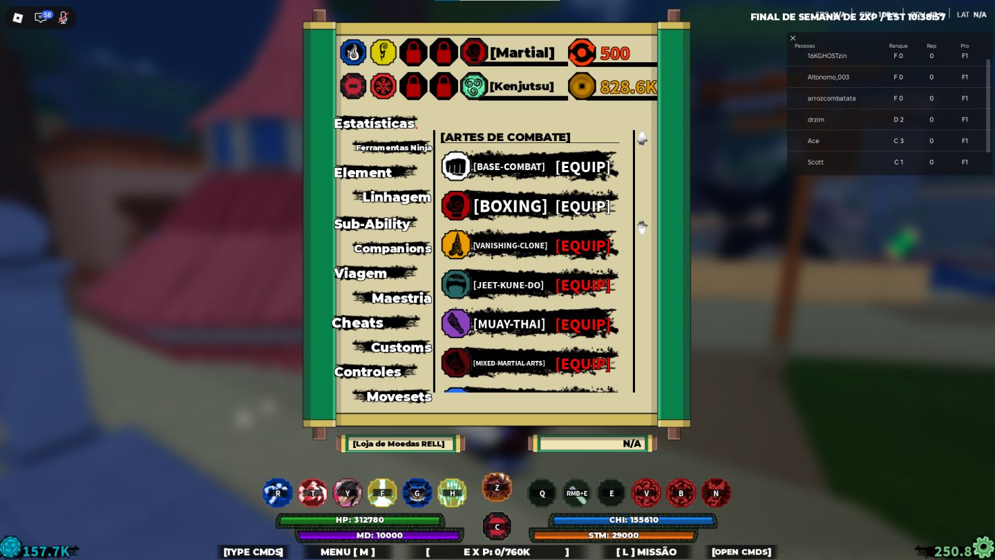 Conta de roblox com muitas skins forte em shindo life e mt jogos mt game pass