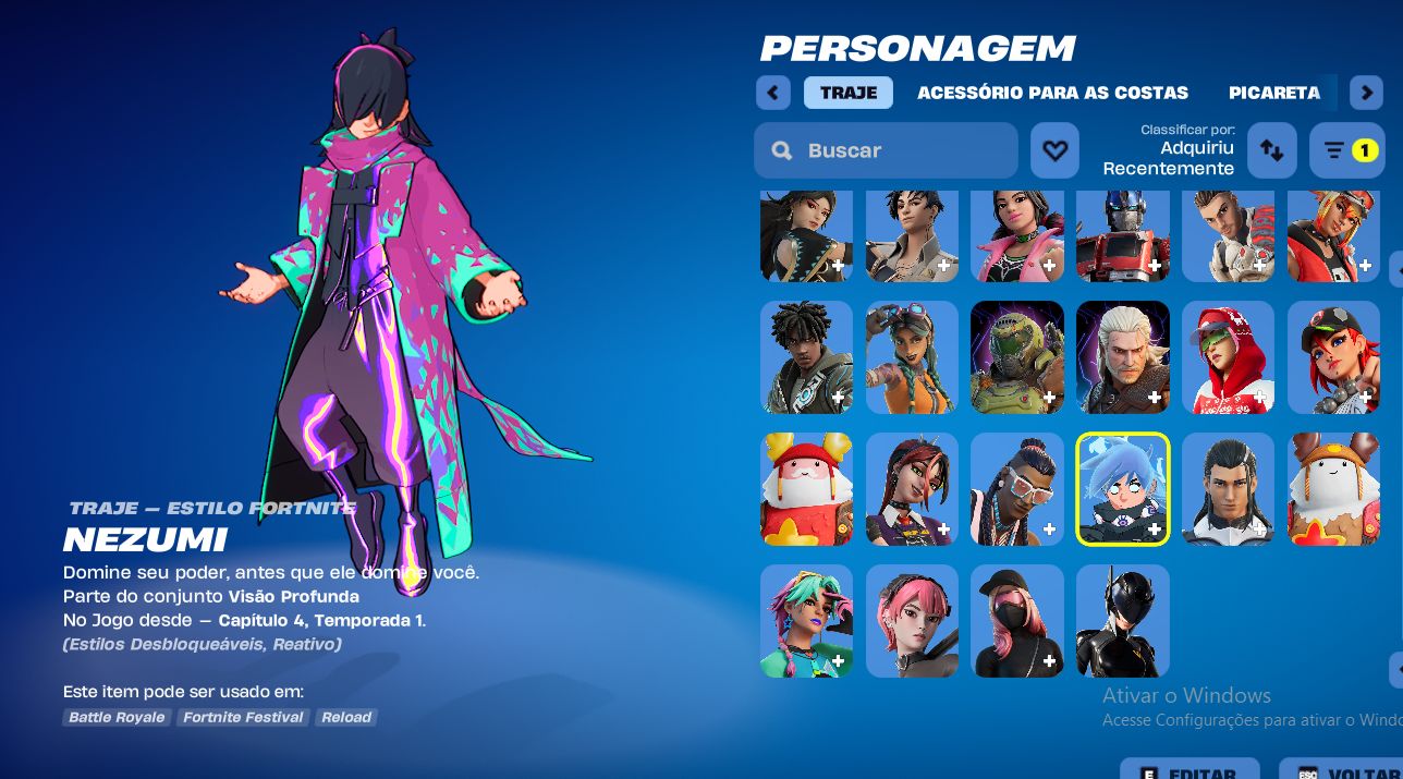 Fortnite Rarezas 01 Fortnite R$ 99,90 com 2.100 V-bucks + Skins Raras | GGMAX