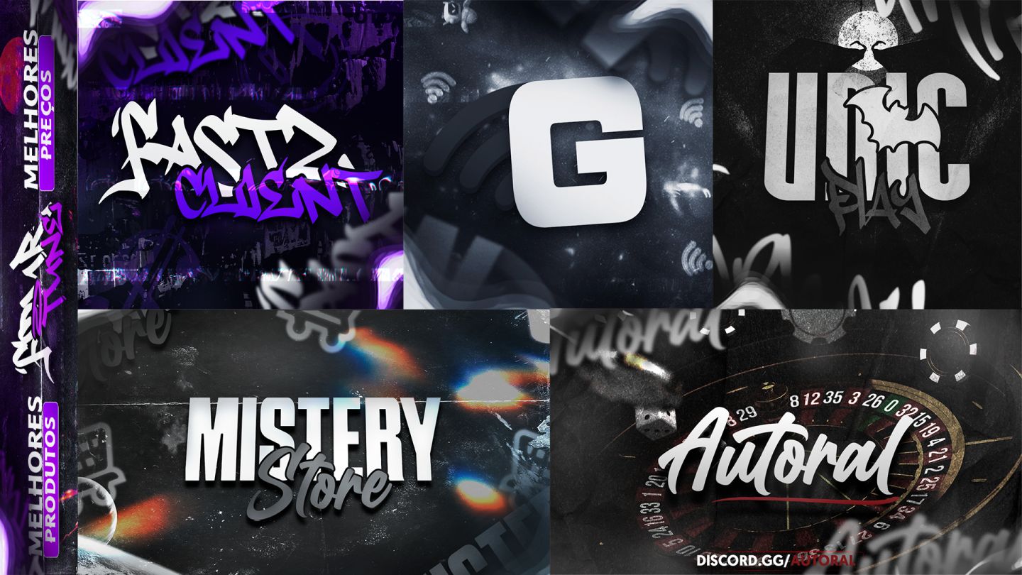 PACK +200 ARTES PSD EDITÁVEIS PARA LOJA DE DISCORD | BANNERS, ANÚNCIOS E MAIS