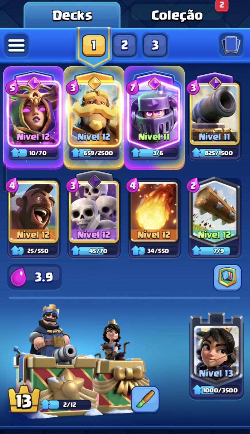 Clash Royale | 7.746 Troféus | Arena 20 | Todas as Cartas + 6 Evoluções