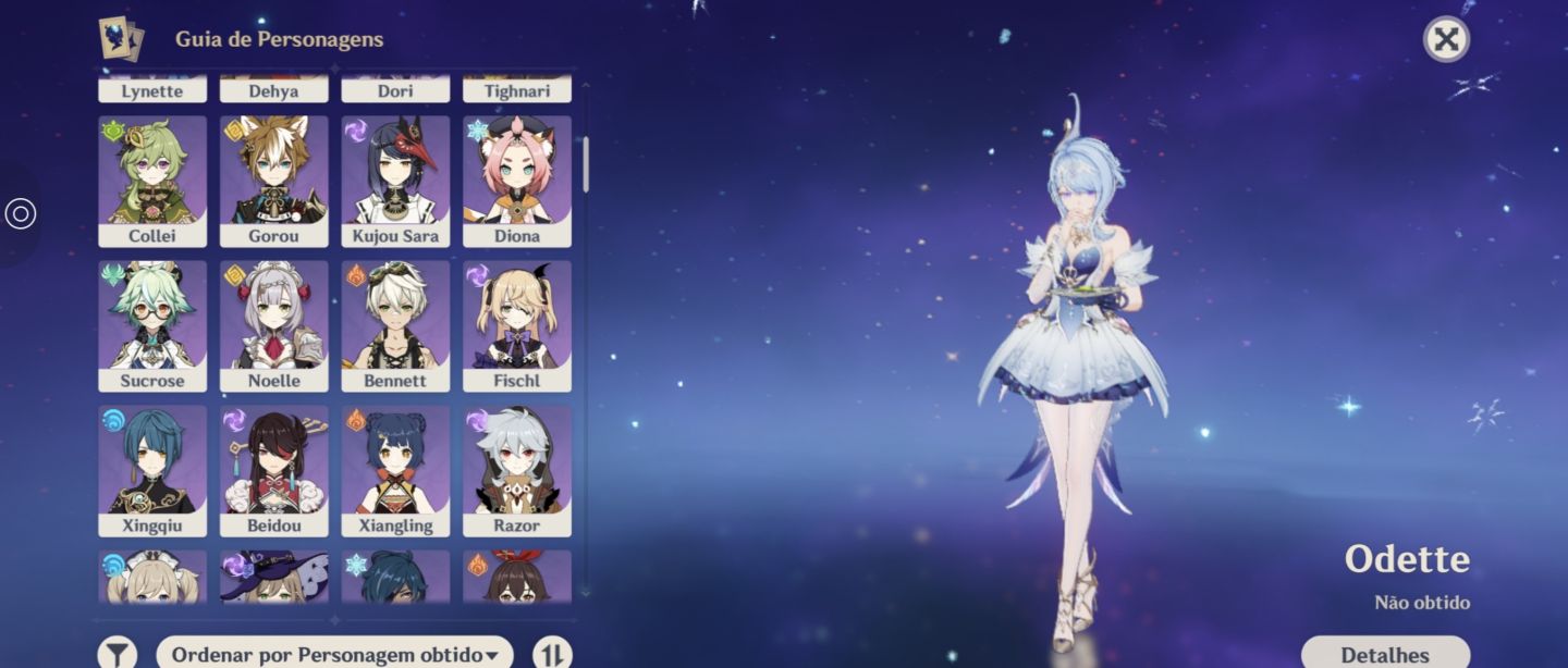 Conta do genshin impact com Mavuika, Zibai, Linnea e outros T5 Rank 49
