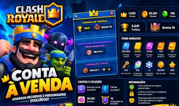 CONTA CLASH ROYALE - ARENA 16