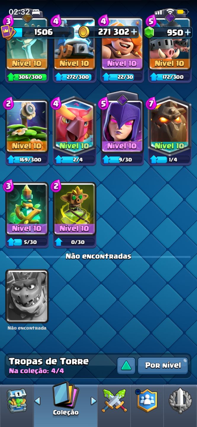 Conta Clash Royale 9 anos | 9.898 troféus | Arena 24 | Coleção avançada