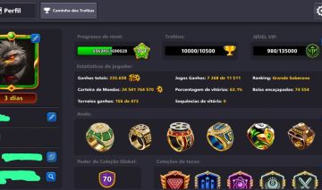 Conta 8 ball pool bilionária 24B de fichas ( é possível senha)