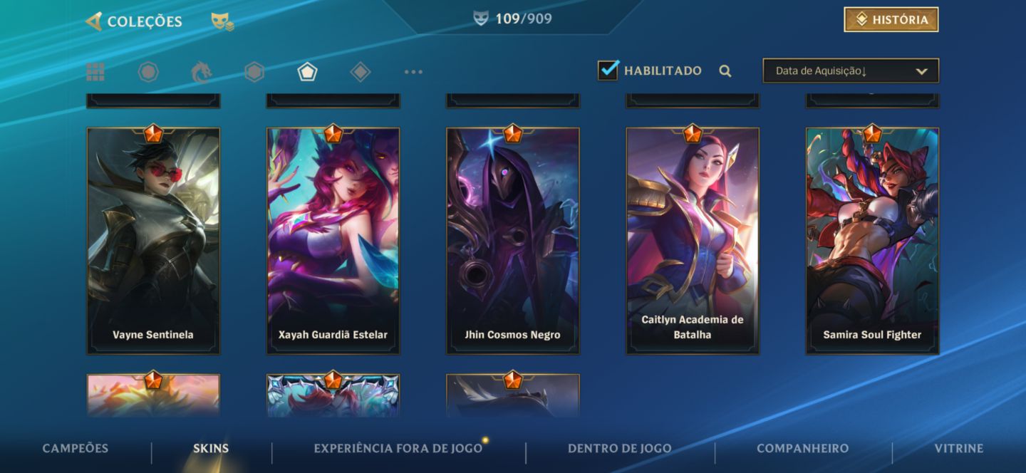 CONTA WILD RIFT GRÃO MESTRE NOVA TEMPORADA 8 SKINS MITICAS