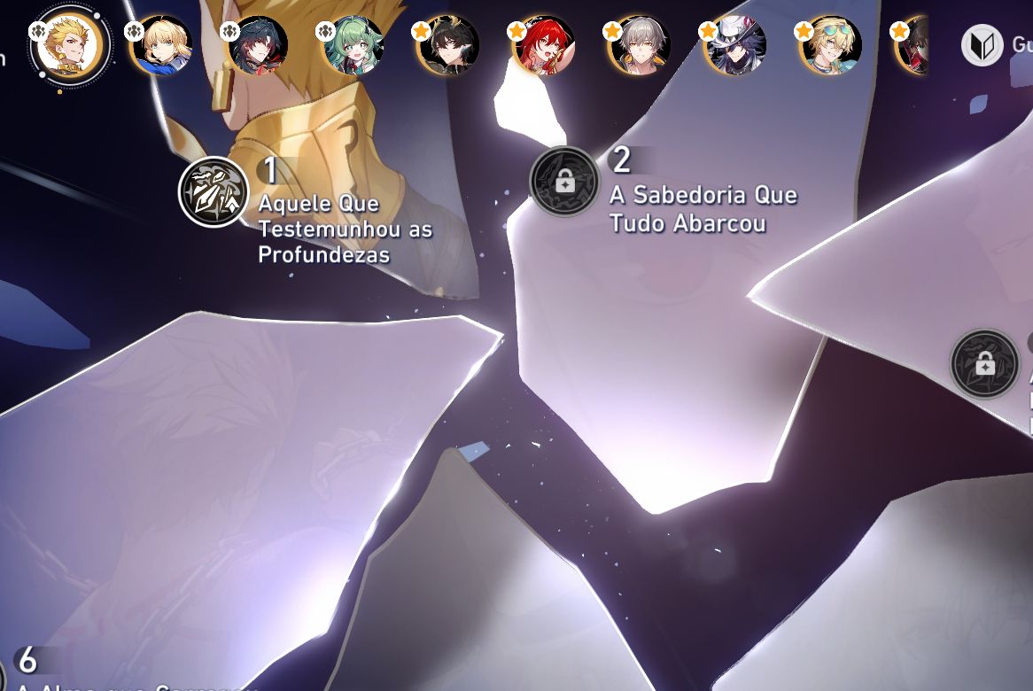 Conta Star Rail com todos da collab Gilgamesh E1 muito conteudo para farm 19Lx5