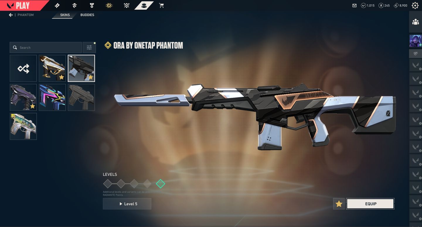 CONTA VALORANT | MUITAS SKINS | COM 1000 VPs DISPONÍVEIS | R$800 GASTOS