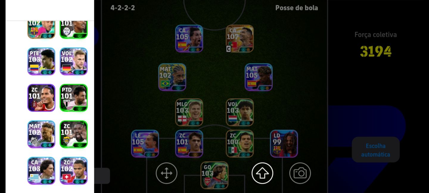 CONTA COM CR7 O MAIS FORTE DO GAME ,LAMINE YAMAL ENTRE OUTROS!!! Efootball