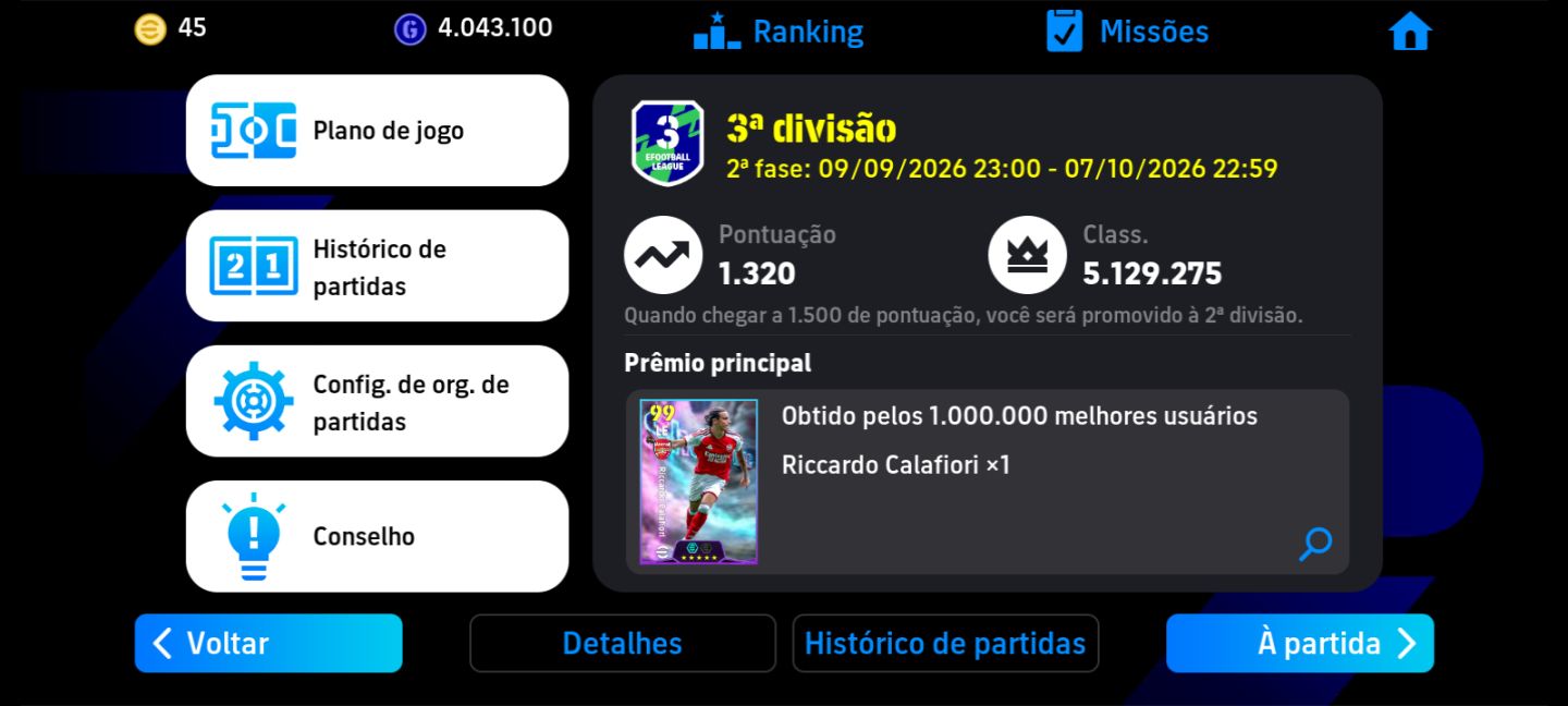Conta efootbol com del Piero novo shaveshecko 107 kvara 107