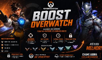 [MENOR PREÇO] ELOBOOST E DUOBOOST OVERWATCH DO BRONZE AO MESTRE