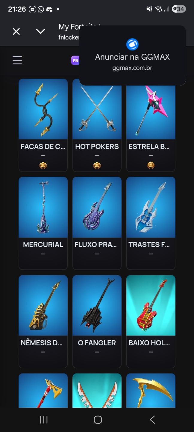 Conta fortnite antiga