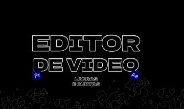 Editor de Vídeo | Premiere Pro | Gameplays, Vlogs e Shorts