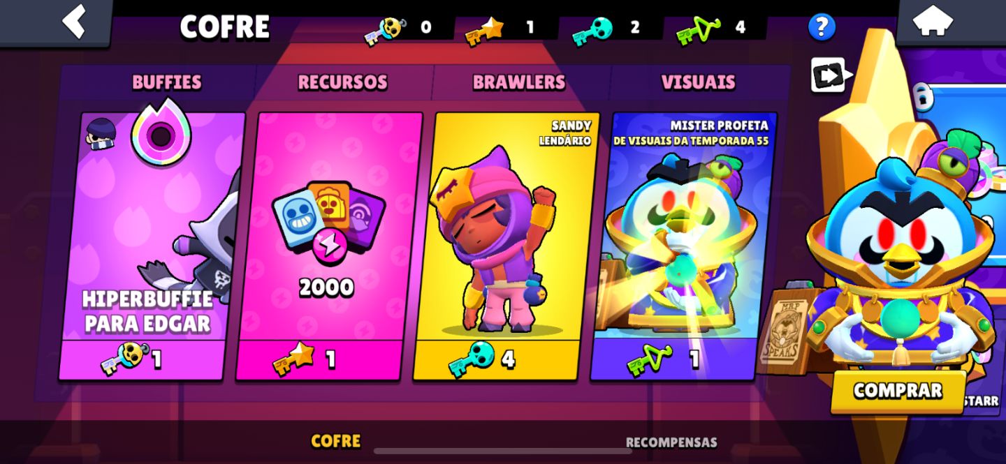 CONTA RARA E FORTE NO BRAWL STARS! | PASSES + MUITOS RECURSOS