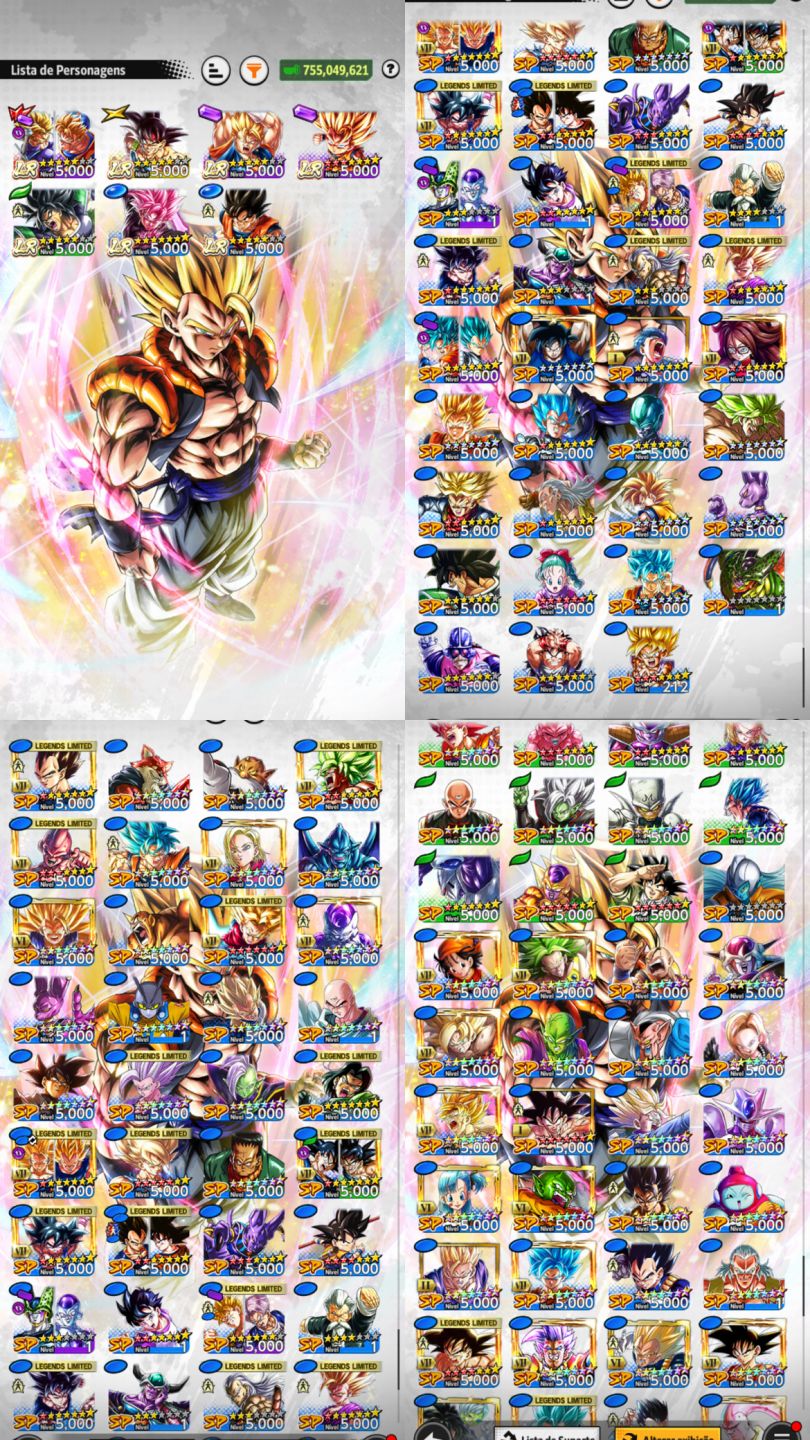 Conta Dragon ball Legends