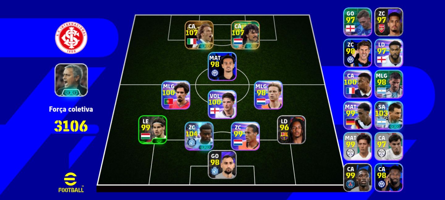 Conta iniciante GULLIT E DEL PIERO BIG TIME efootball mobile
