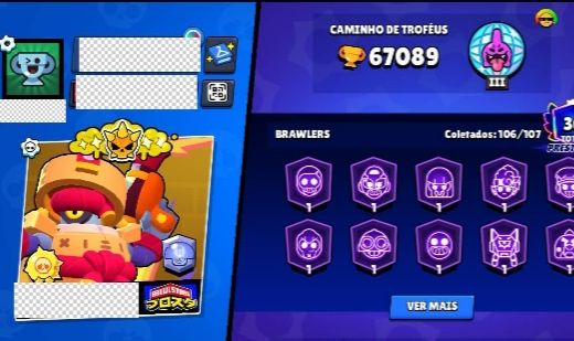 CONTA DE BRAWL STARS FOCADA EM GAMEPLAY!!