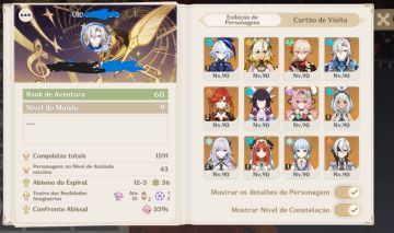 Conta Genshin High-End Full acesso com todos os dados