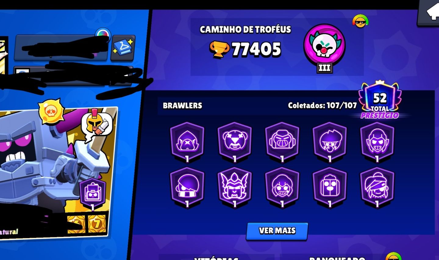 Conta de brawl Stars muito boa e antiga