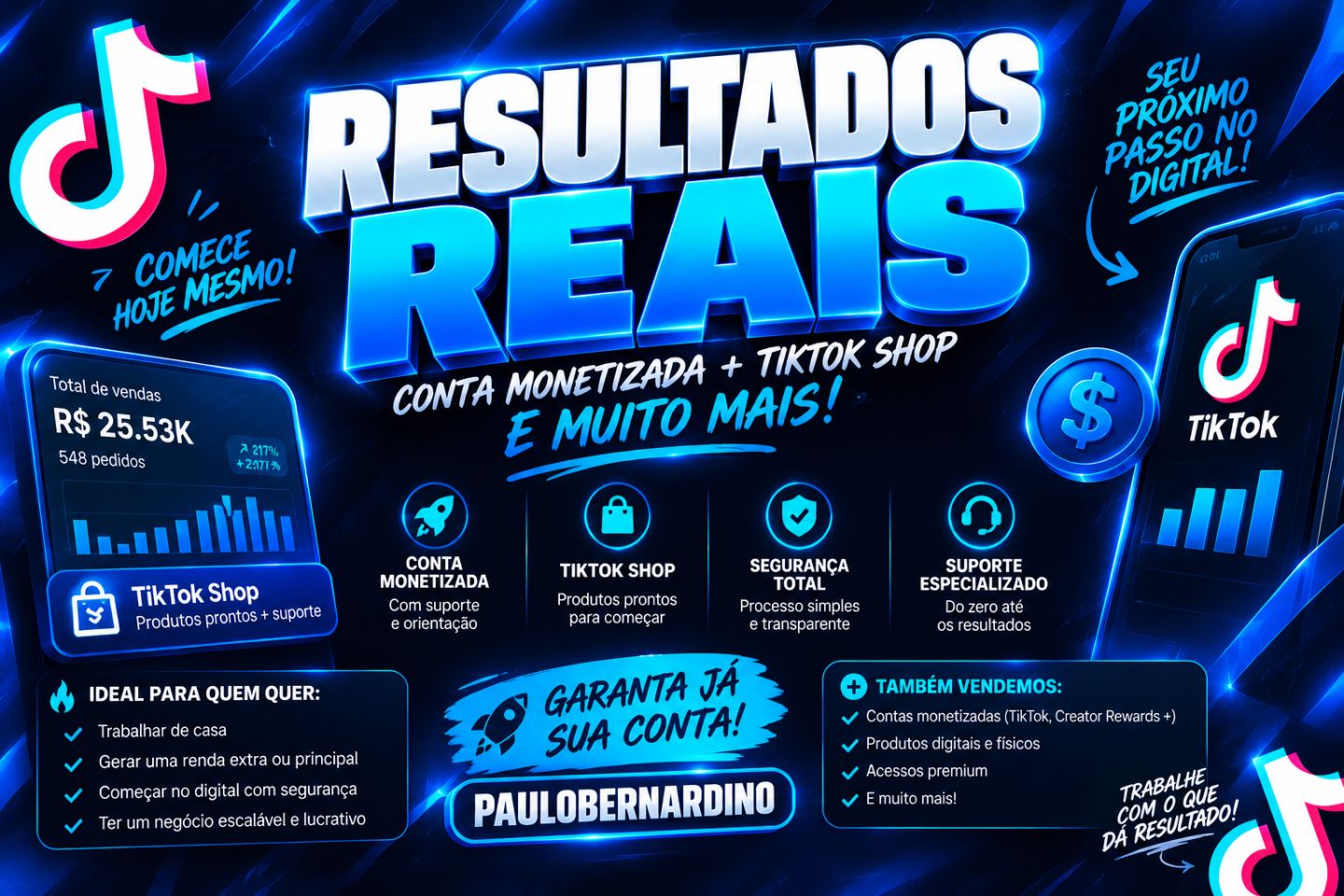 CONTAS TIKTOK SHOP SEM DOC