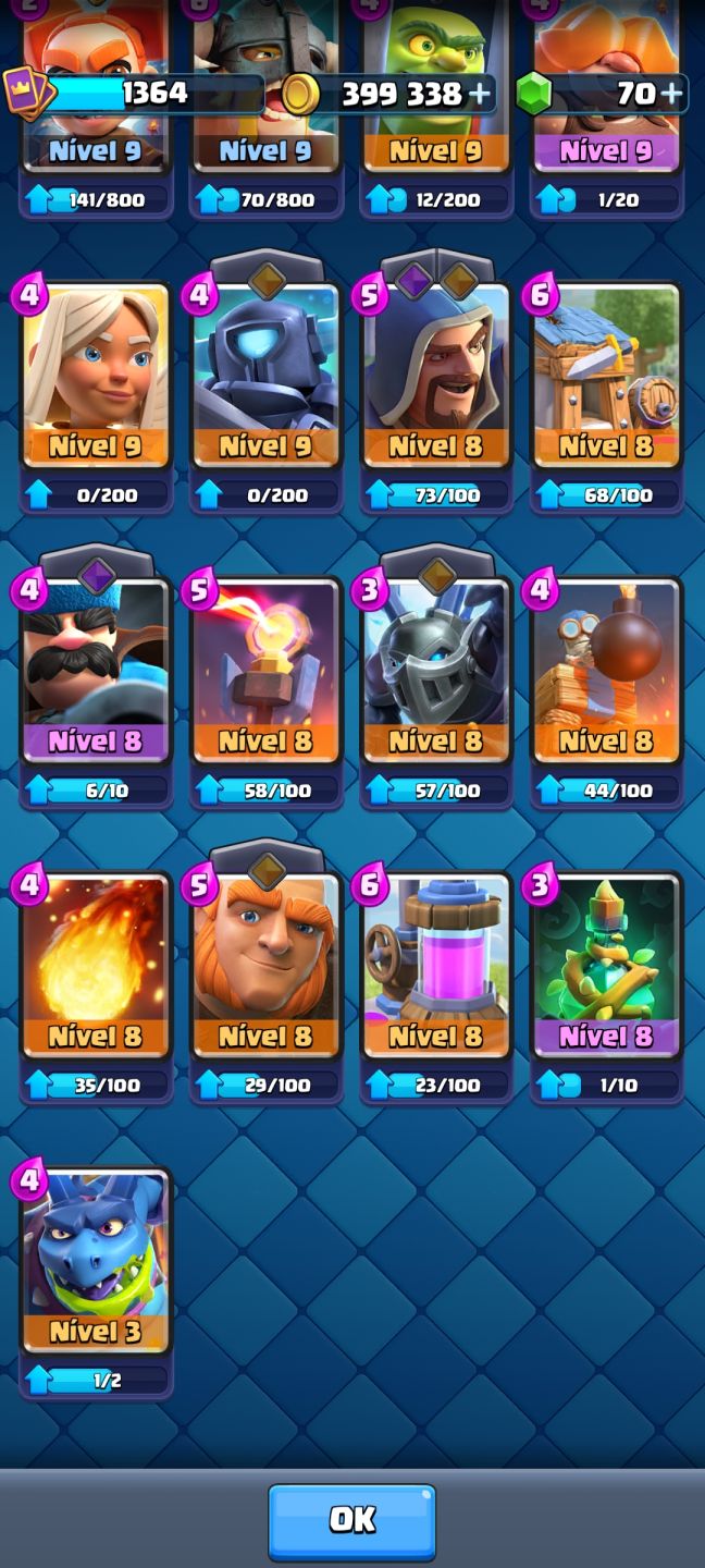 CONTA 10K TROFÉUS [TODAS AS CARTAS] CLASH ROYALE