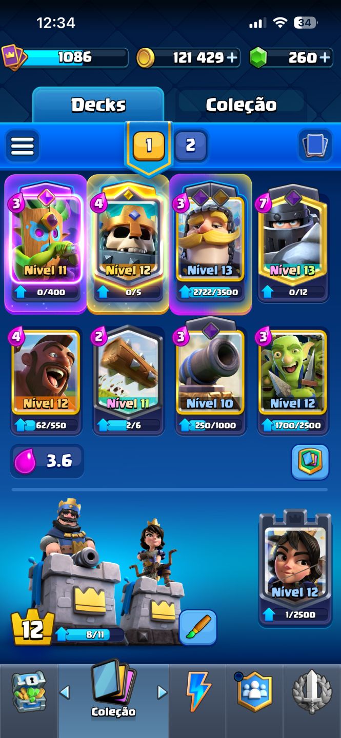 Conta de Clash com 8k troféus