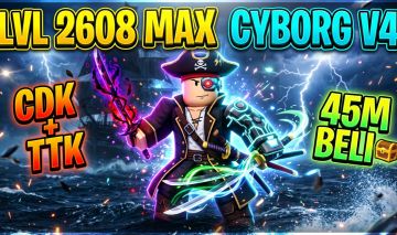 CONTA ROBLOX | LVL 2608 MAX | BLOX FRUITS CYBORG V4 DESP | CDK + TTK | 45M