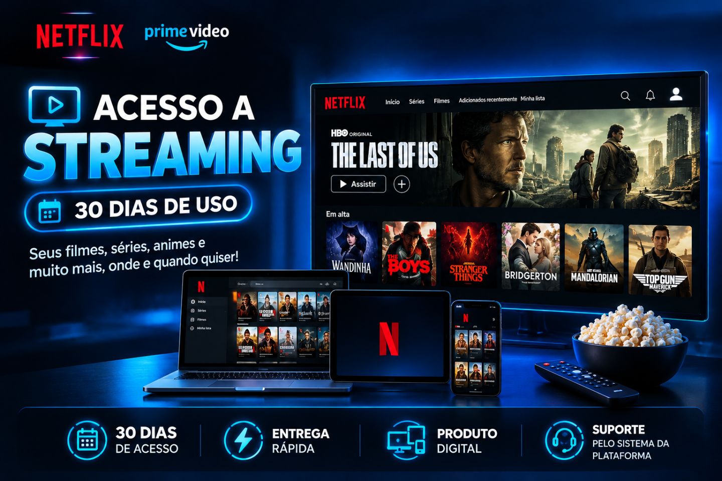Netflix 30 dias melhor preço