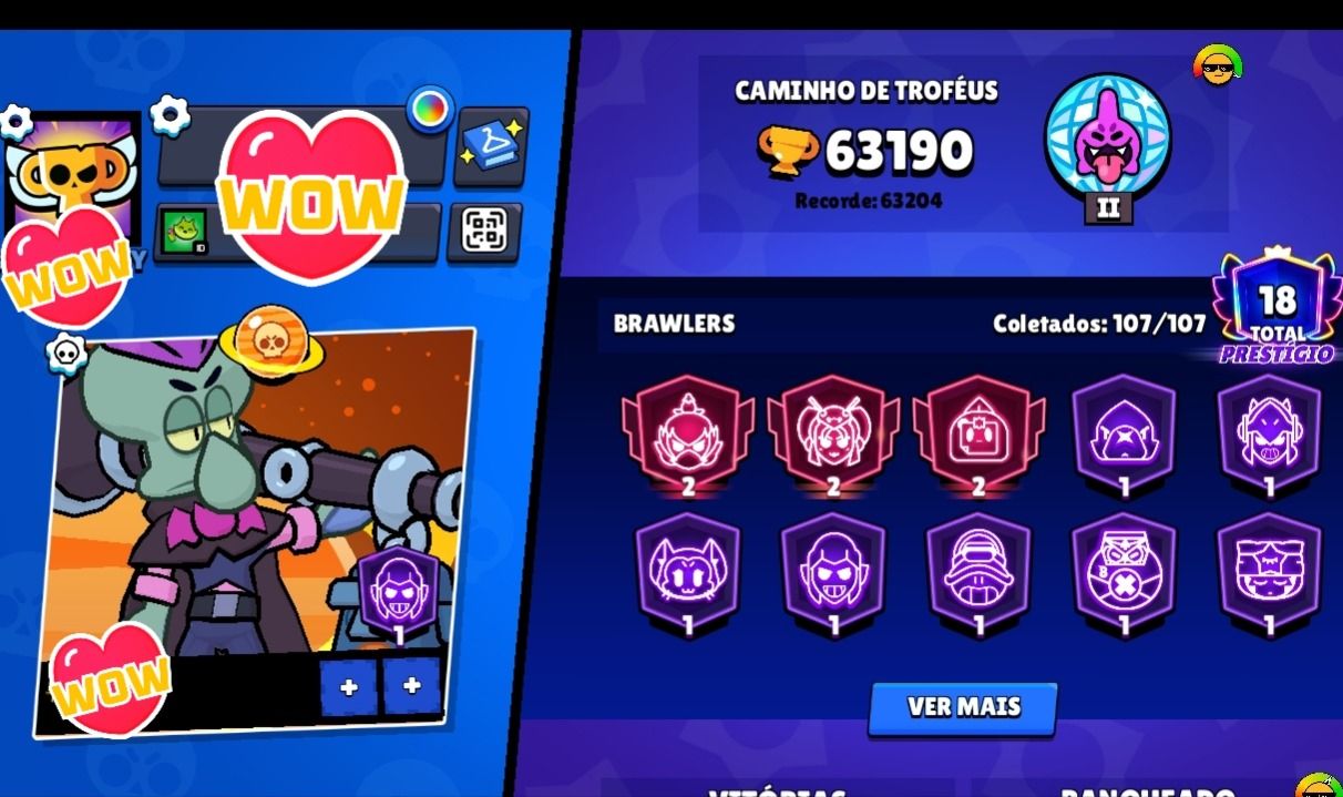 Brawl Stars | Conta Completa
