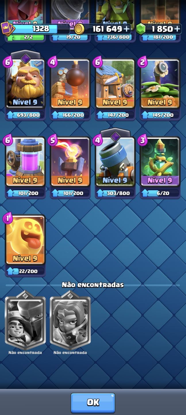 Conta de Clash royale muito boa com cartas heróicas e evoluidas