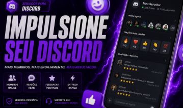 Impulsionamento Discord | Membros, Reaçoes, comentarios e feedbackss