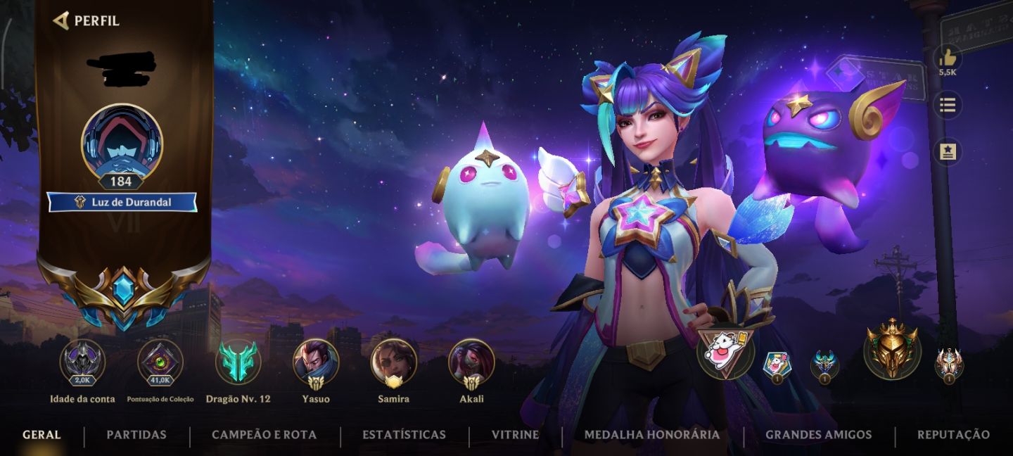 Conta wild rift 211 skin, já foi Challenger