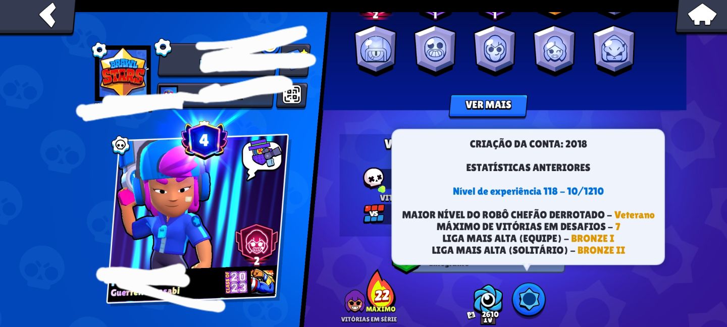 Conta de brawl 2018 muito top com 21k