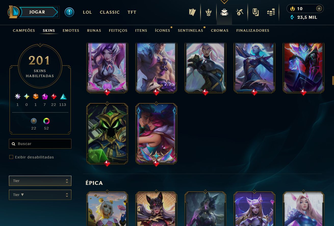CONTA VALORANT + LEAGUE OF LEGENDS | LVL 172 | 201 SKINS | + DE 7K GASTOS