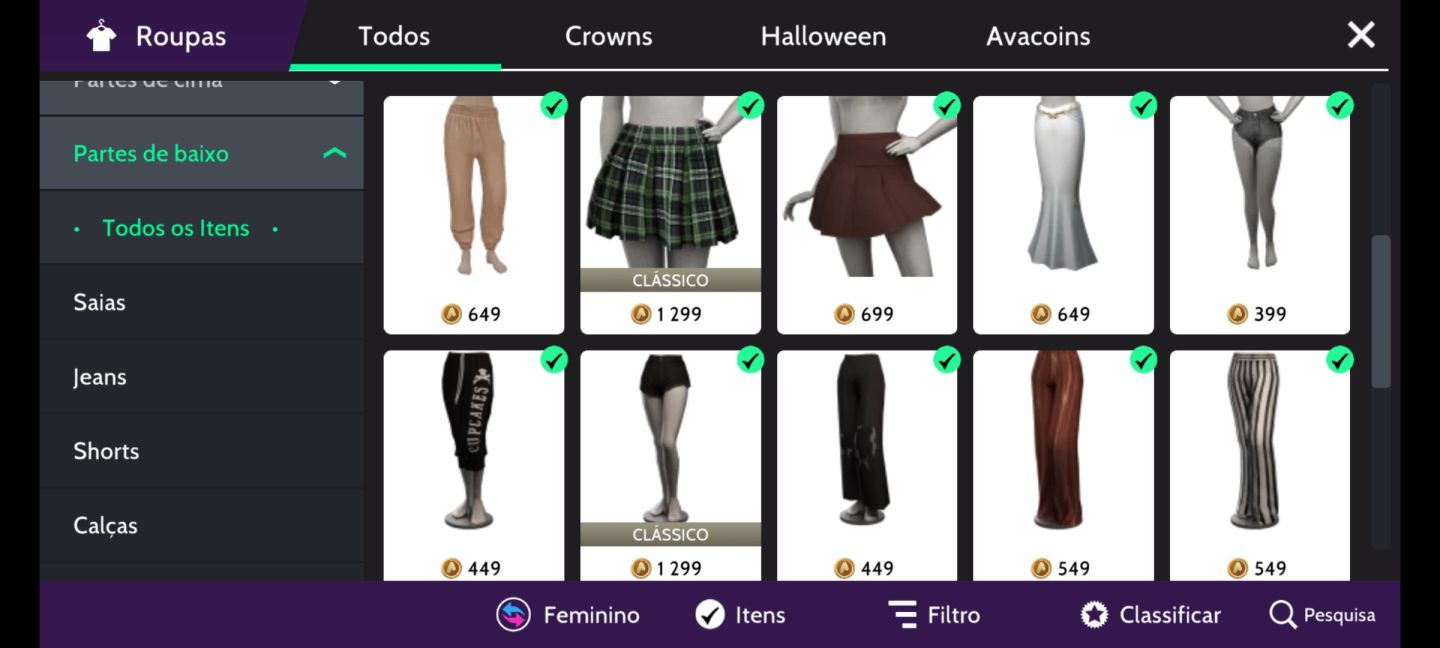 Conta femenina avakin life