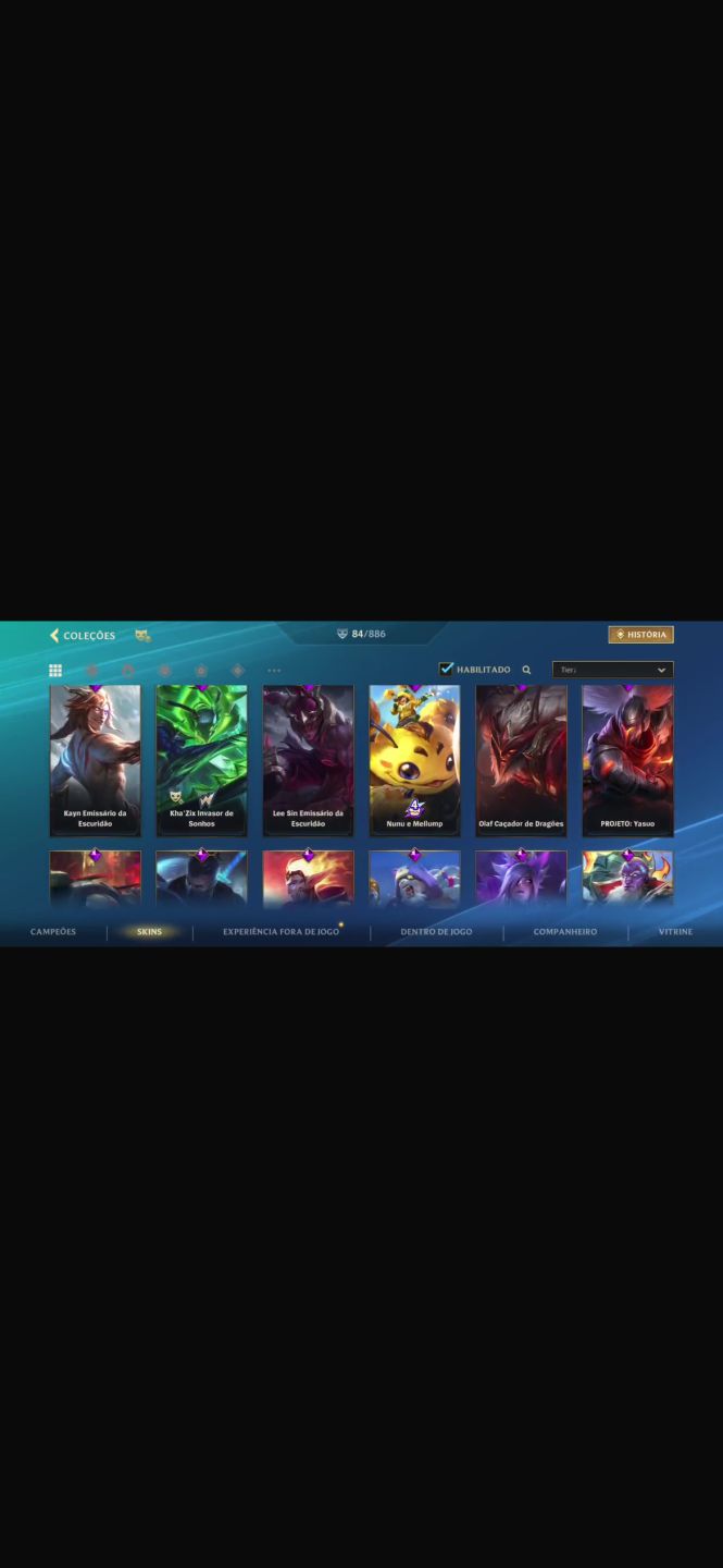 Conta Wild Rift Nível 157 com 84 Skins