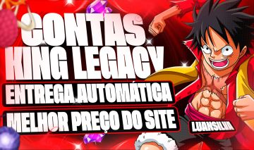 PROMOÇÃO CONTAS DE KING LEGACY LEVEL 1000-4900 CONTAS COM ESPADAS E COM FRUTAS