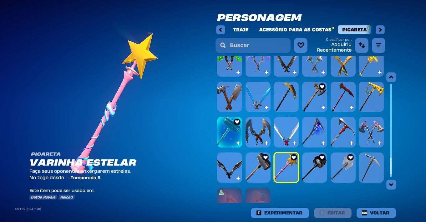 Conta Fortinite +120 skins
