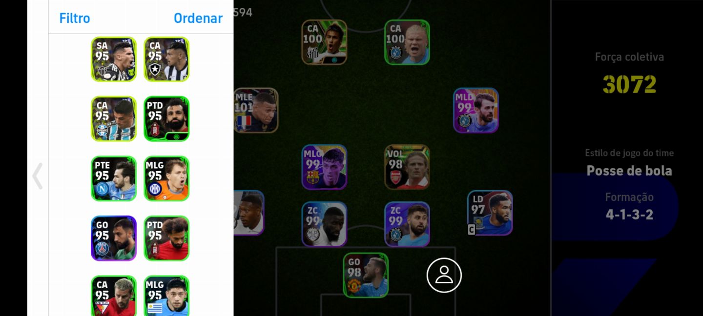 CONTA EFOOTBALL COM MBAPPE 101 e PETIT